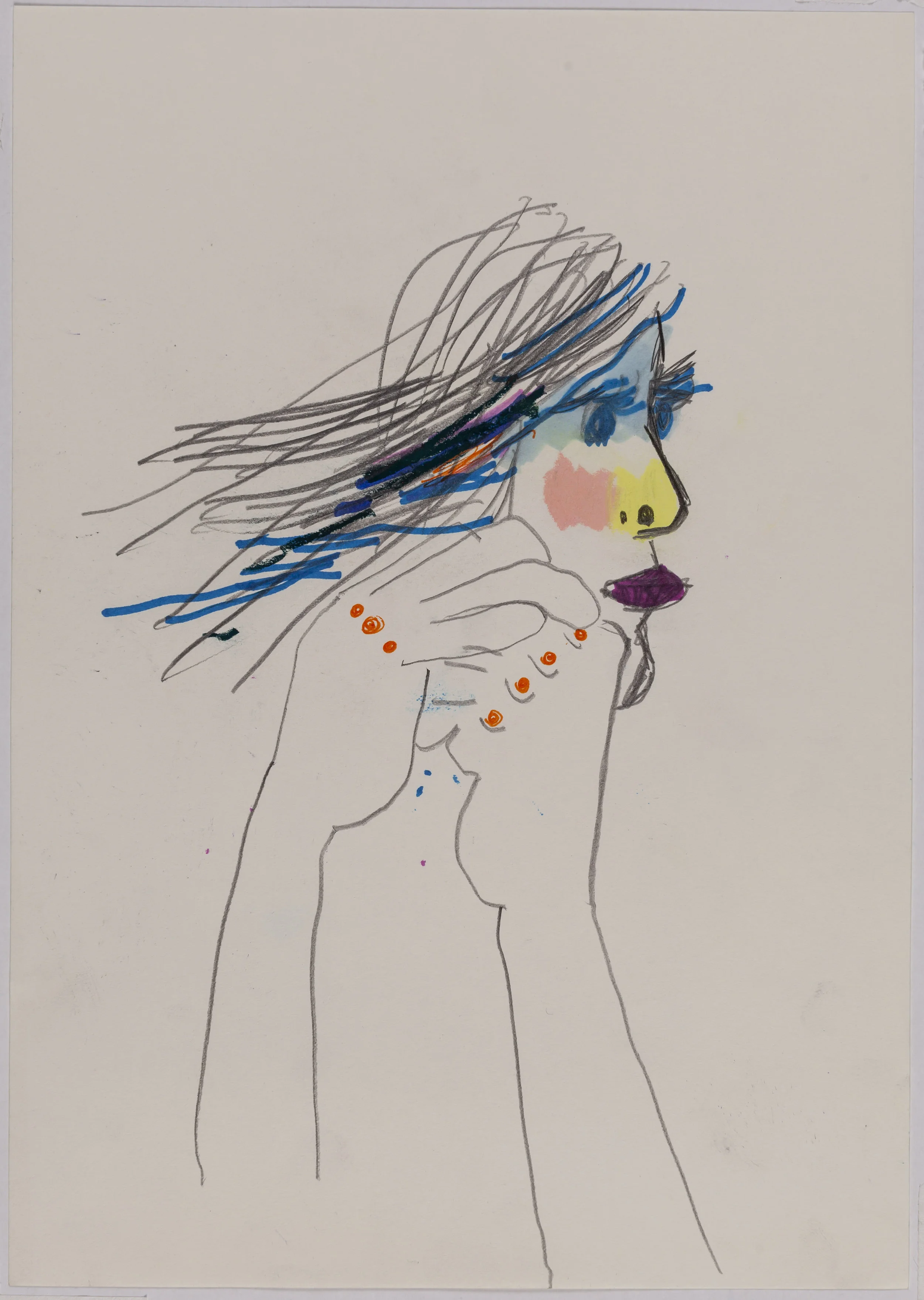 Série Retratos da Bia | Bia’s Portraits Series 2016 técnica mista sobre papel | mixed media on paper 29.7 x 21 cm