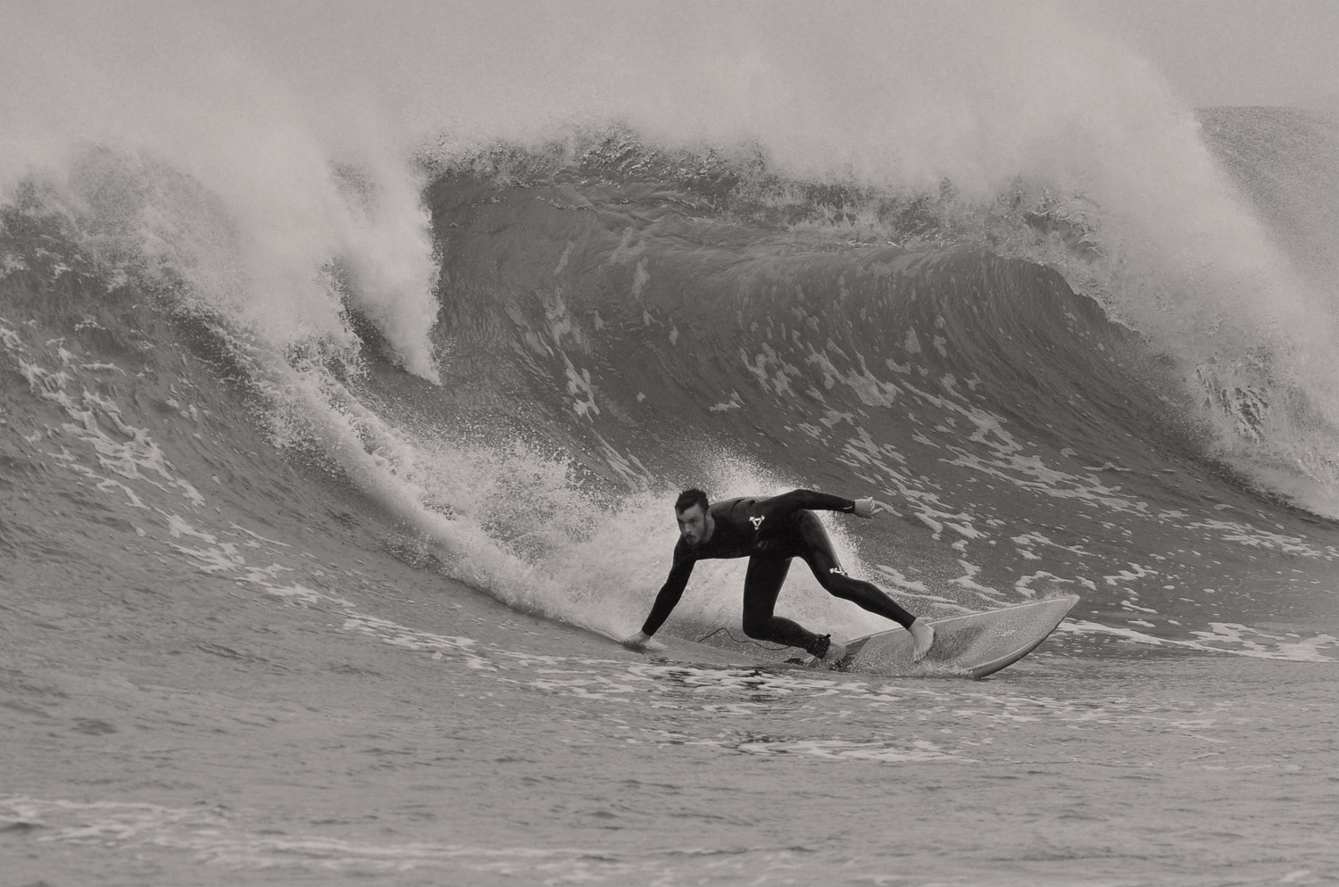 Surfing East Strand. Pic by Eddie McIlwaine