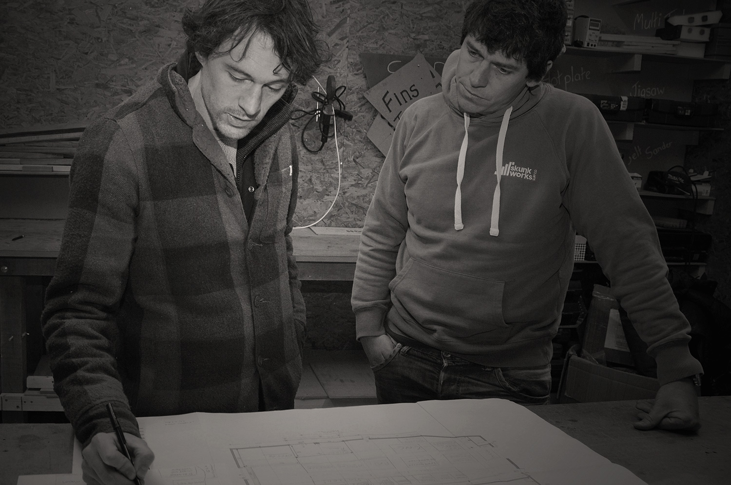 Chris and Ricky at Skunkworks