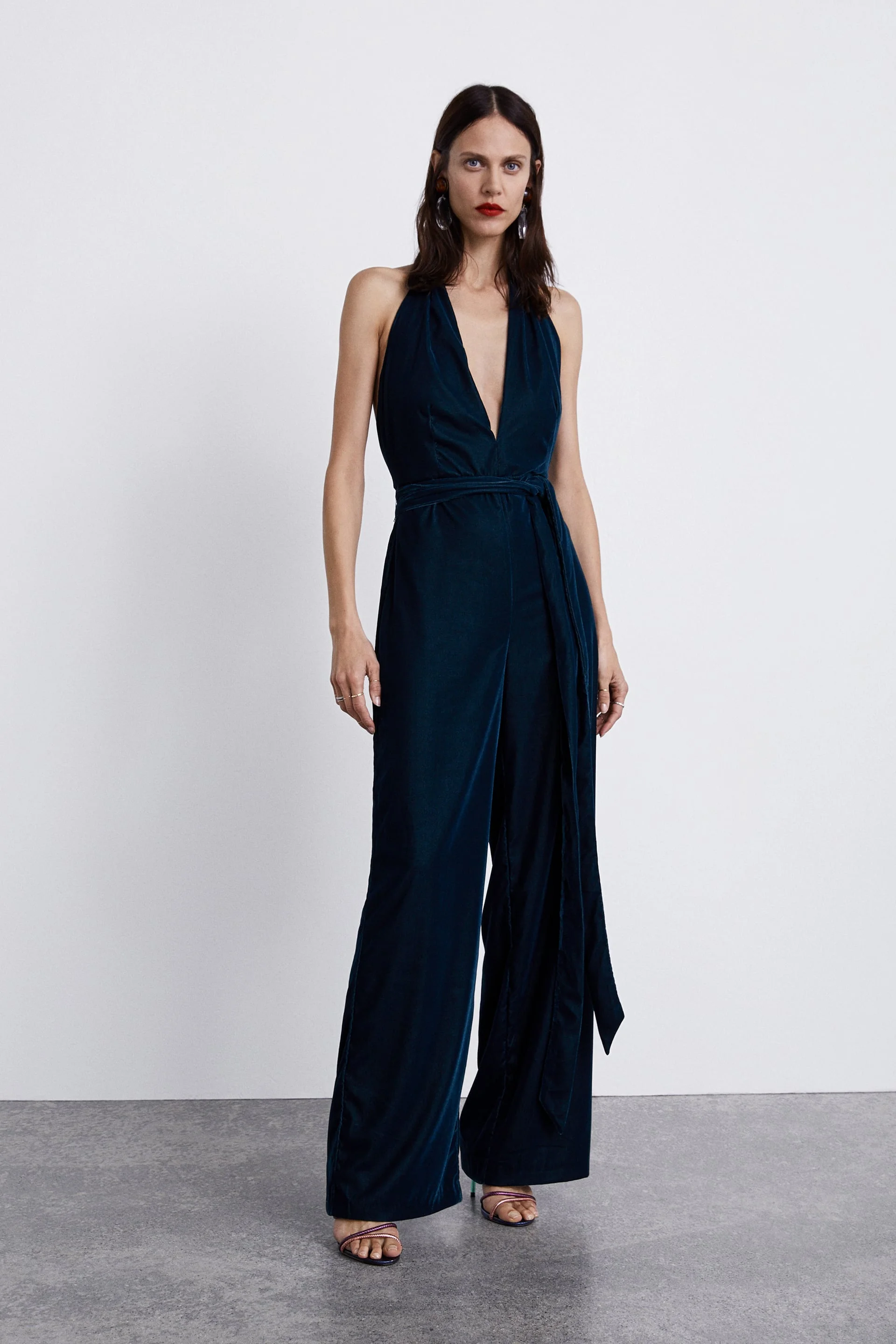 Velvet Jumpsuit - Zara £69.99