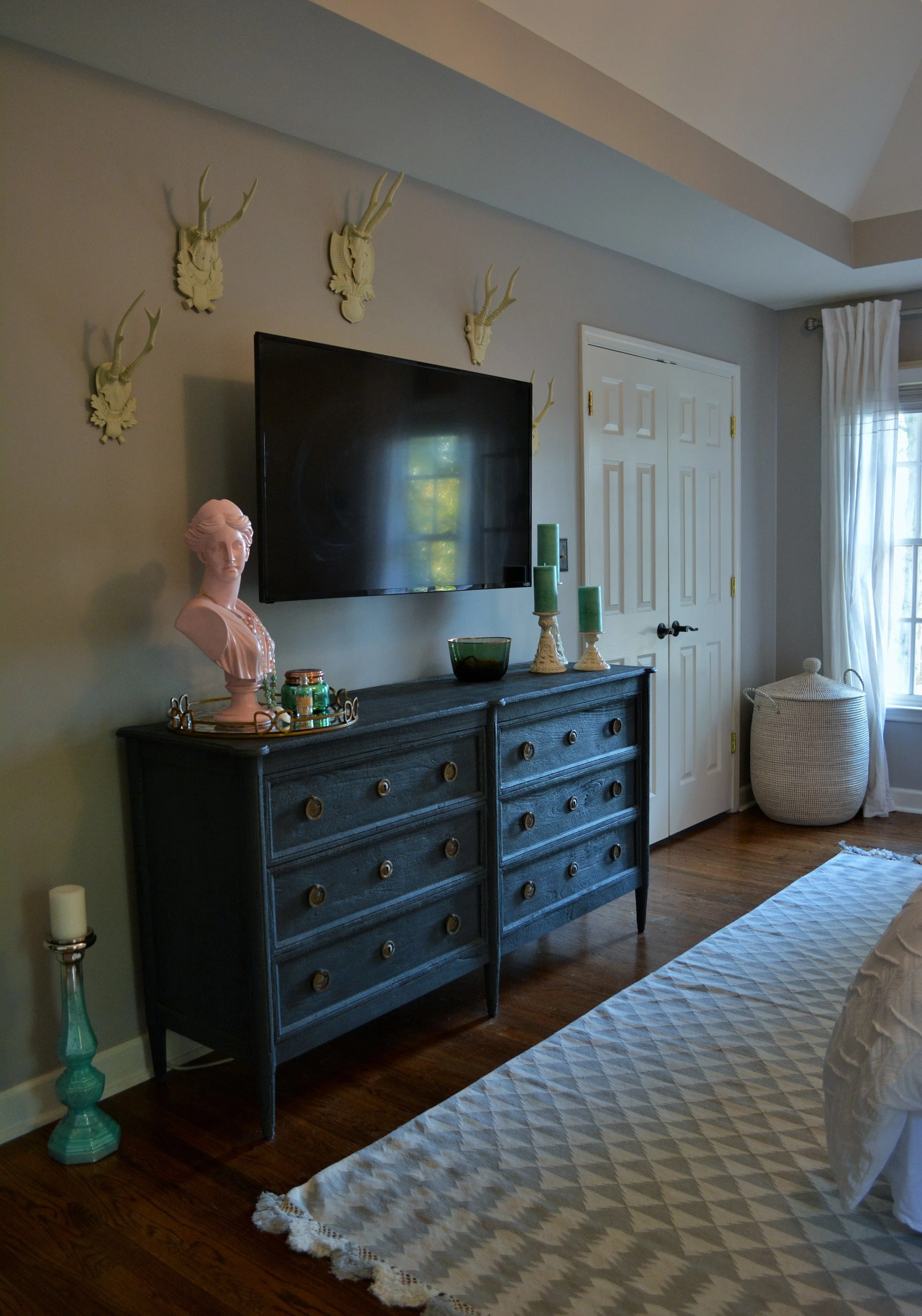 Ballard Designs antlers for a masculine touch