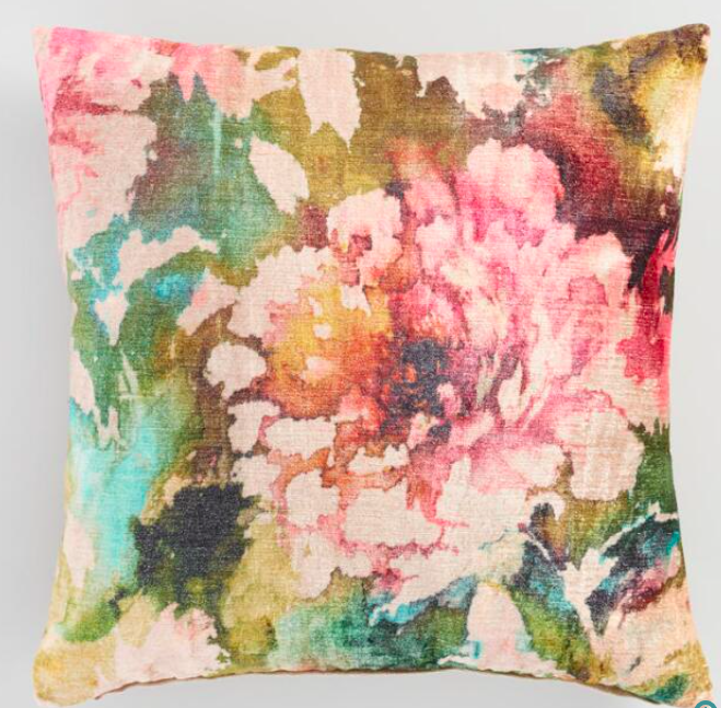   Floral Lombardy Throw Pillow   