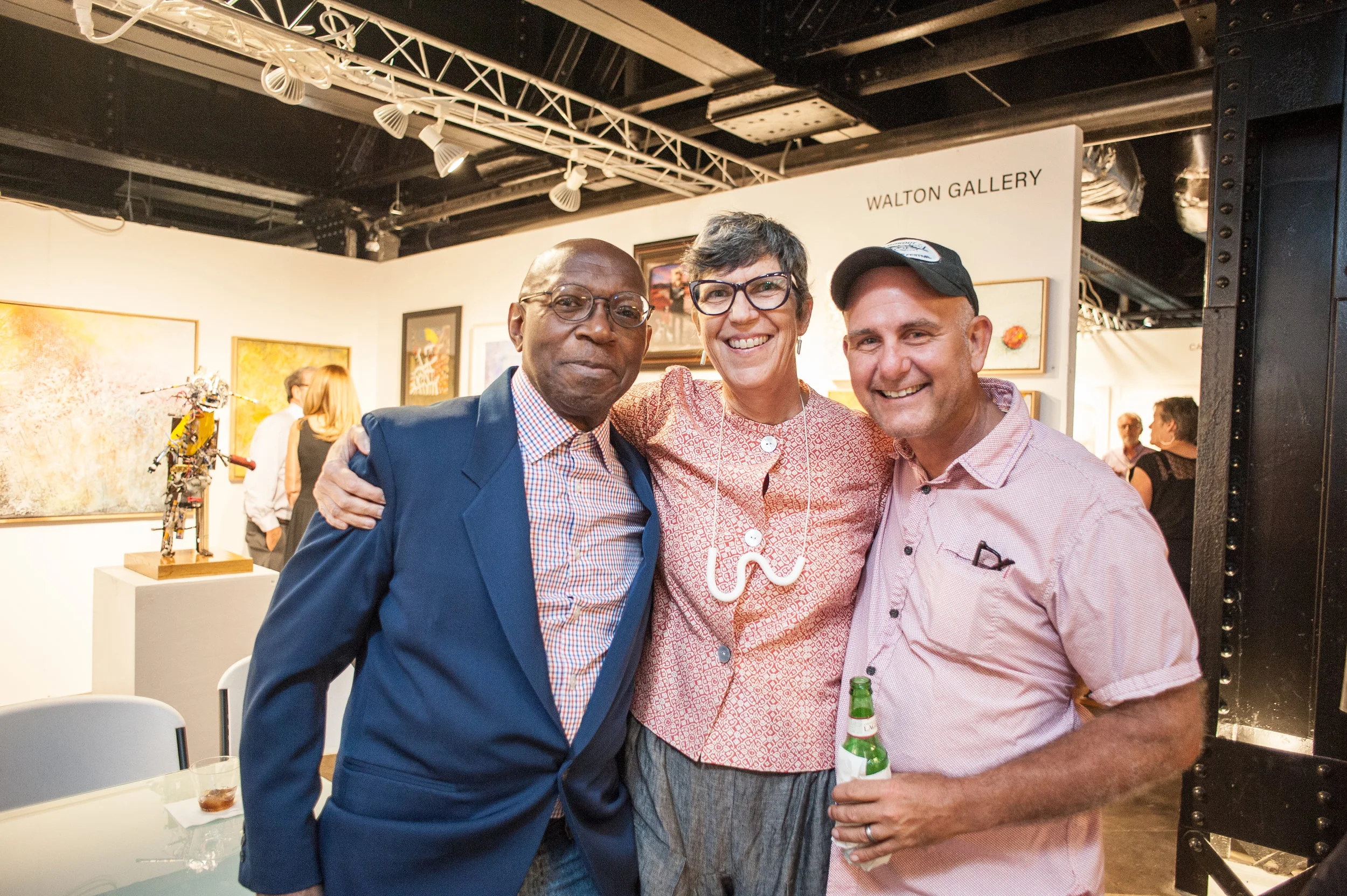 Ron Walton, Aimee Joyaux, and Andrew Campbell at CURRENT 2017 photo courtesy Terry Brown
