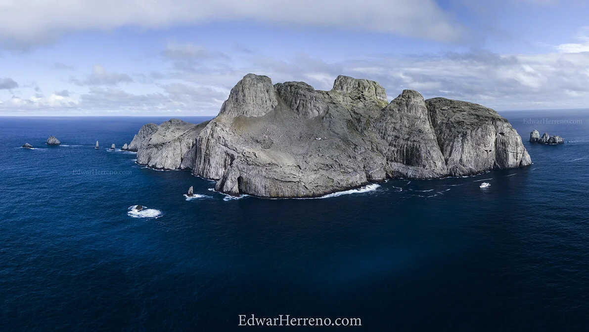 Malpelo Island aerial 