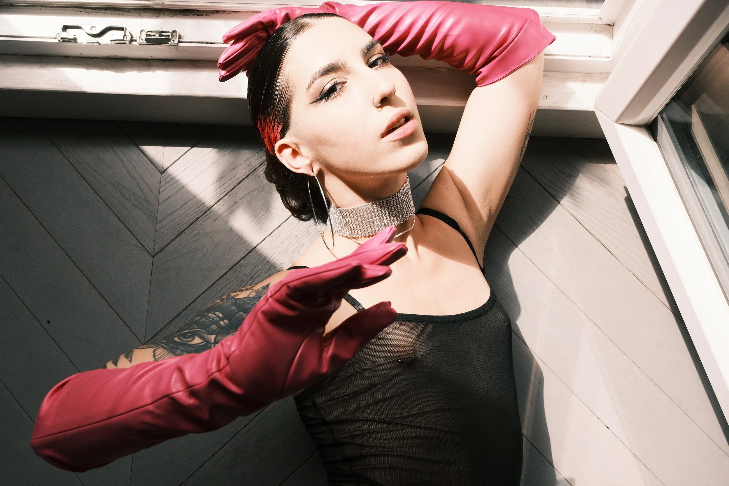 Pink Leather