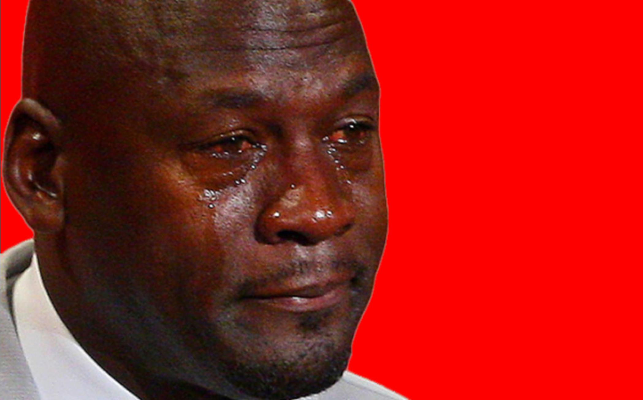 Crying Michael Jordan