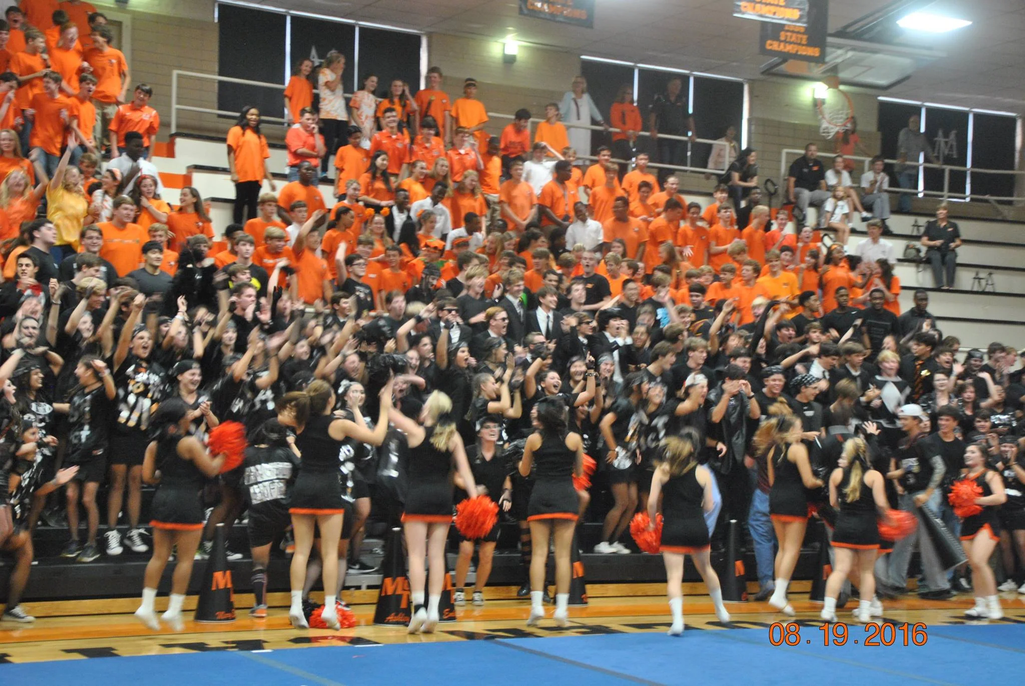 "Back in Black" pep rally