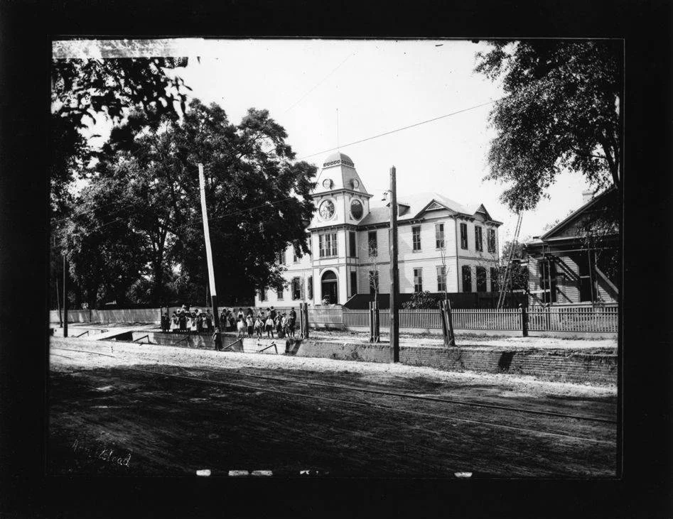 The West Ward School, later Admiral Semmes School once stood just west of Ann Street on Springhill Avenue
