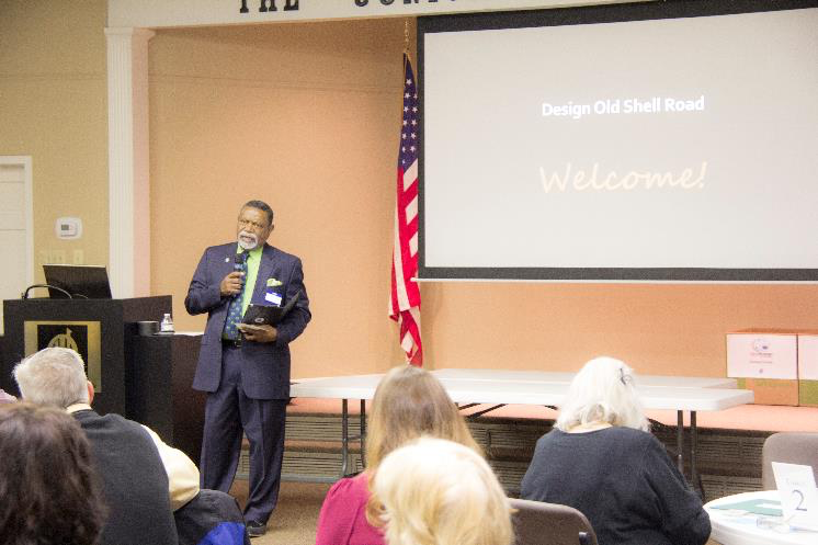 District 1 Councilman Fred Richardson giving open remarks
