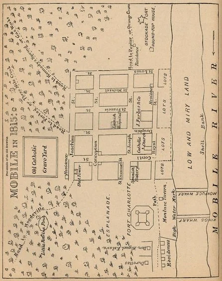 Mobile in 1815, Midtown is an afterthought