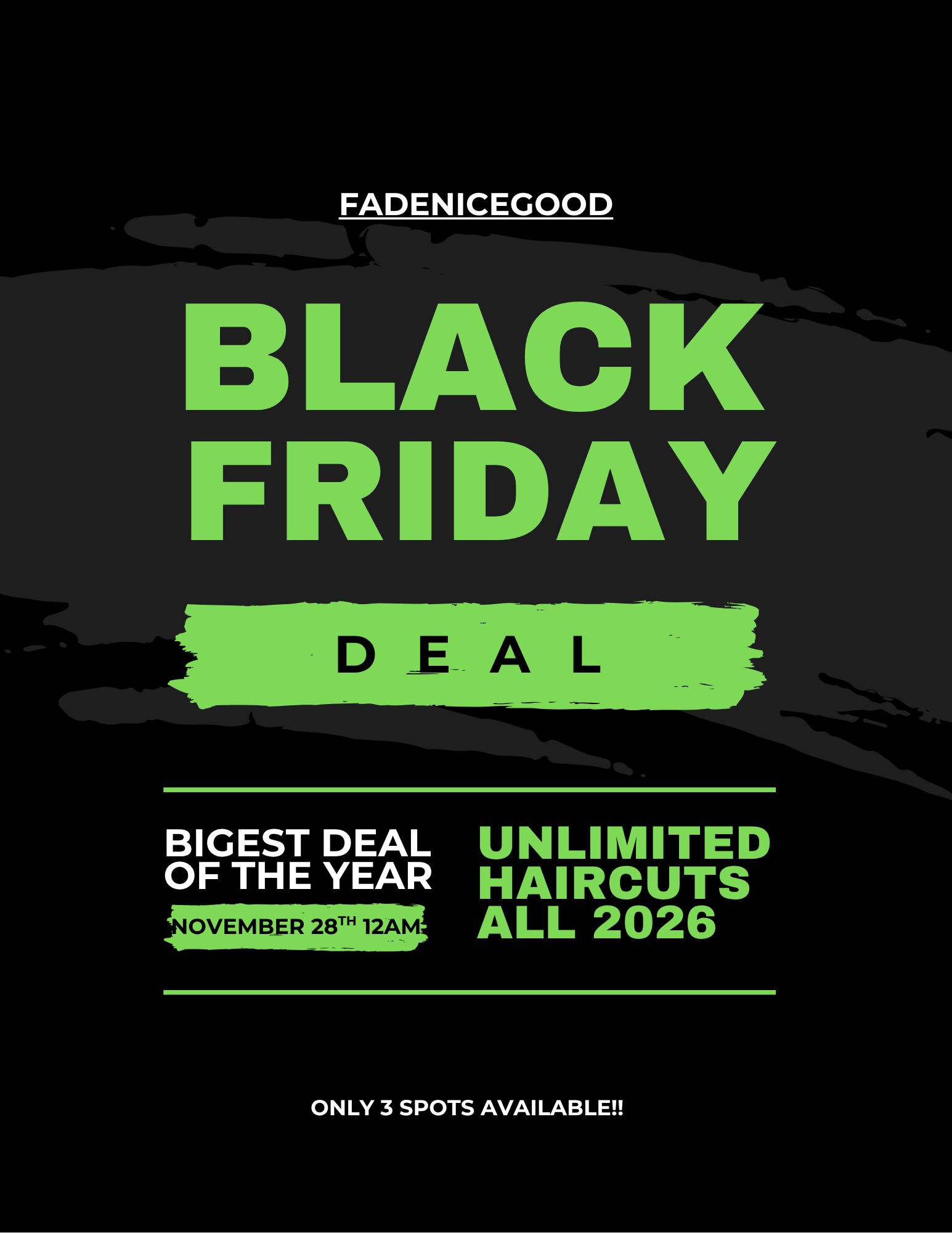 UNLIMITED HAIRCUTS ALL 2026