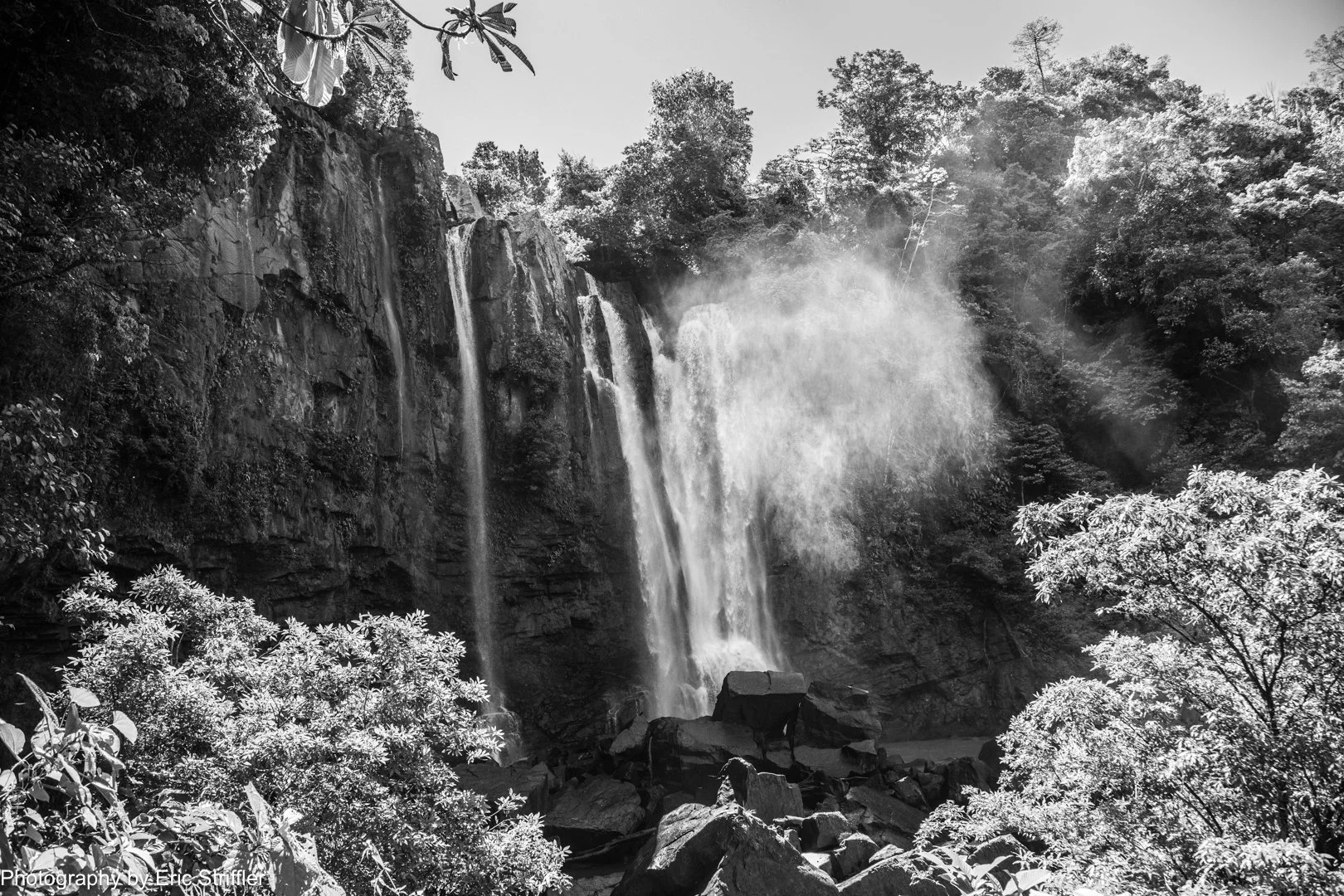 The stunning upper waterfall at Nauyaca Falls