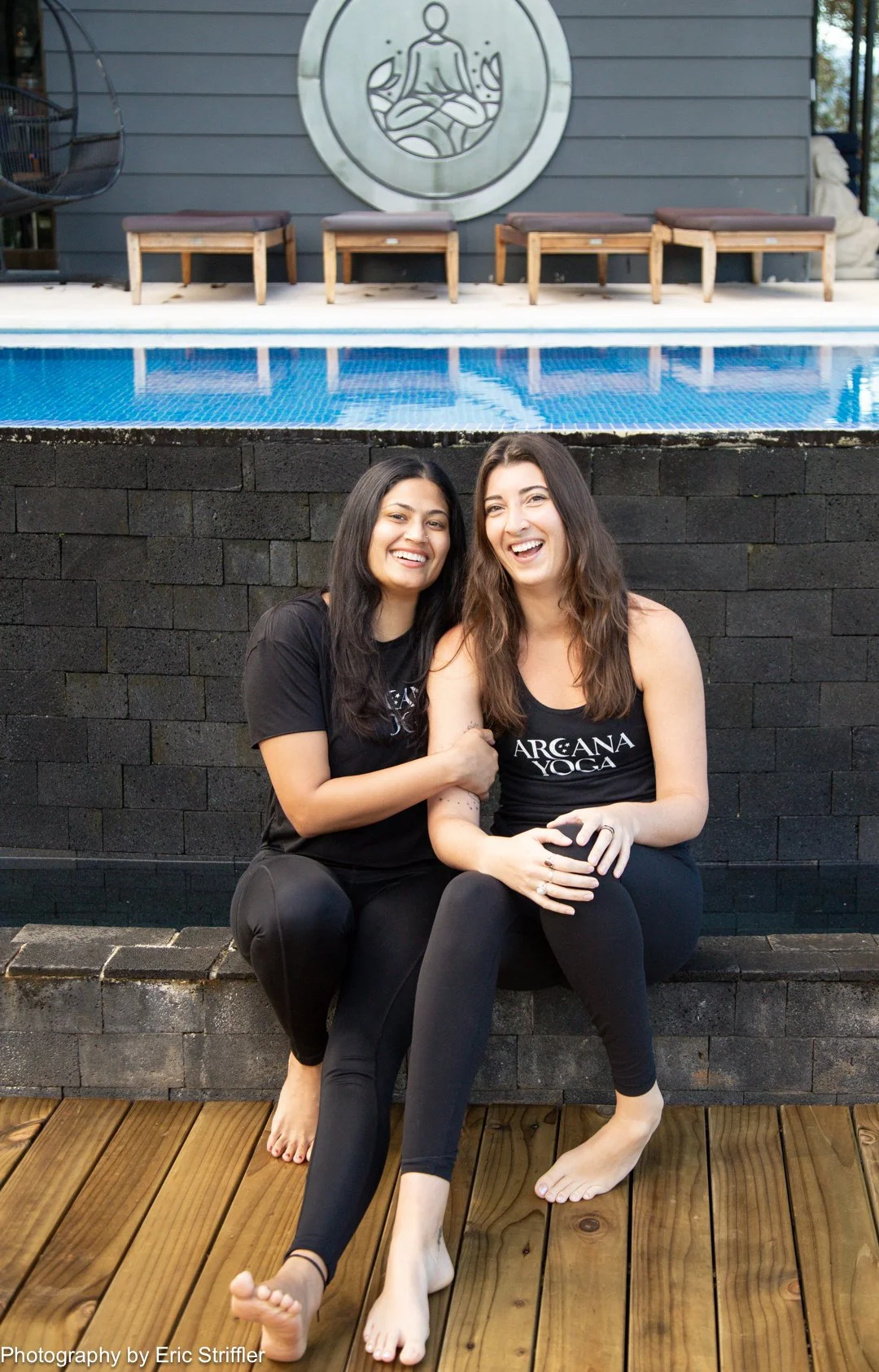 Fun lifestyle portrait of trip organizers Radhika and Chrissie