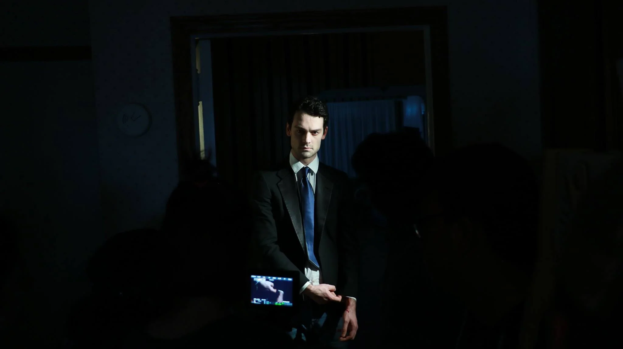 A photo taken during the filming of Isabell Mendoza's "Grim". March 2017