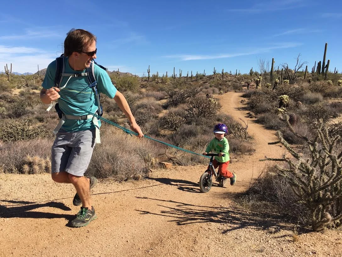 Andrew in Phoenix "relaxing" with family. 