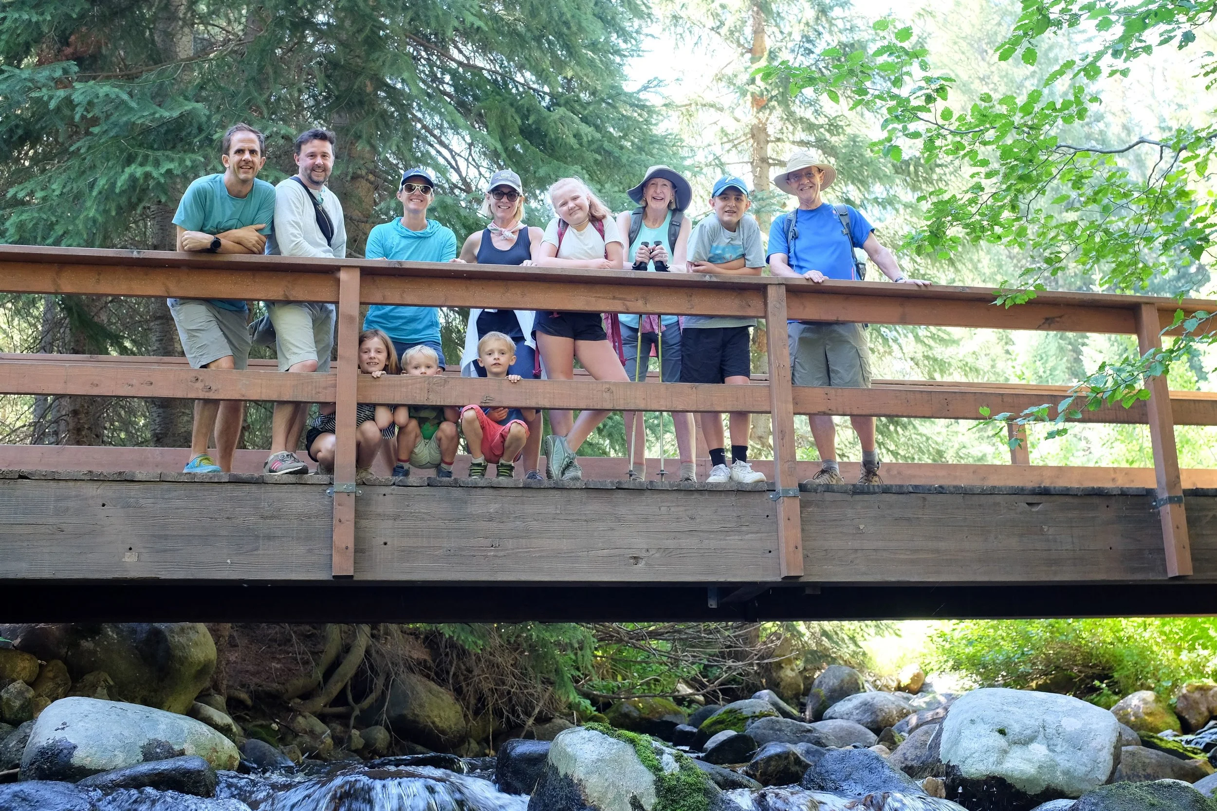 We will talk about family vacations, like this one with all of us in Colorado this summer.