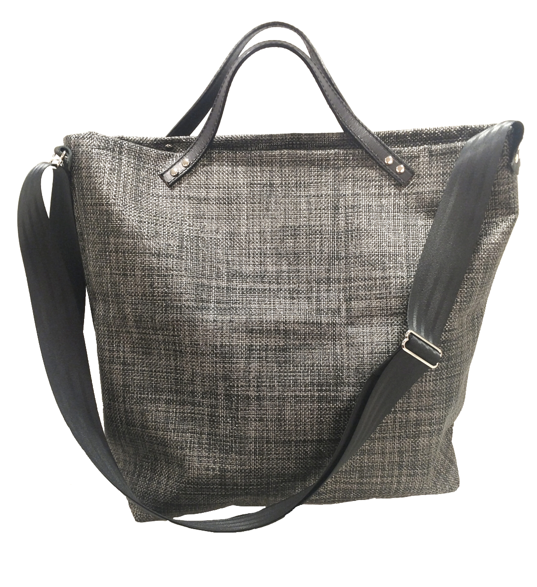 Grumpy Bags Black Tweed Mesh Large Tote.png