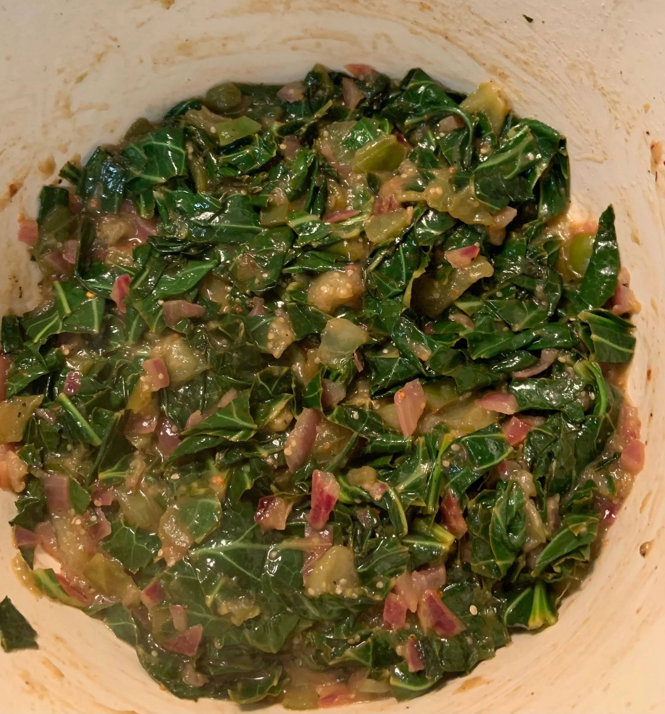 Sweet and Sour Collard Greens
