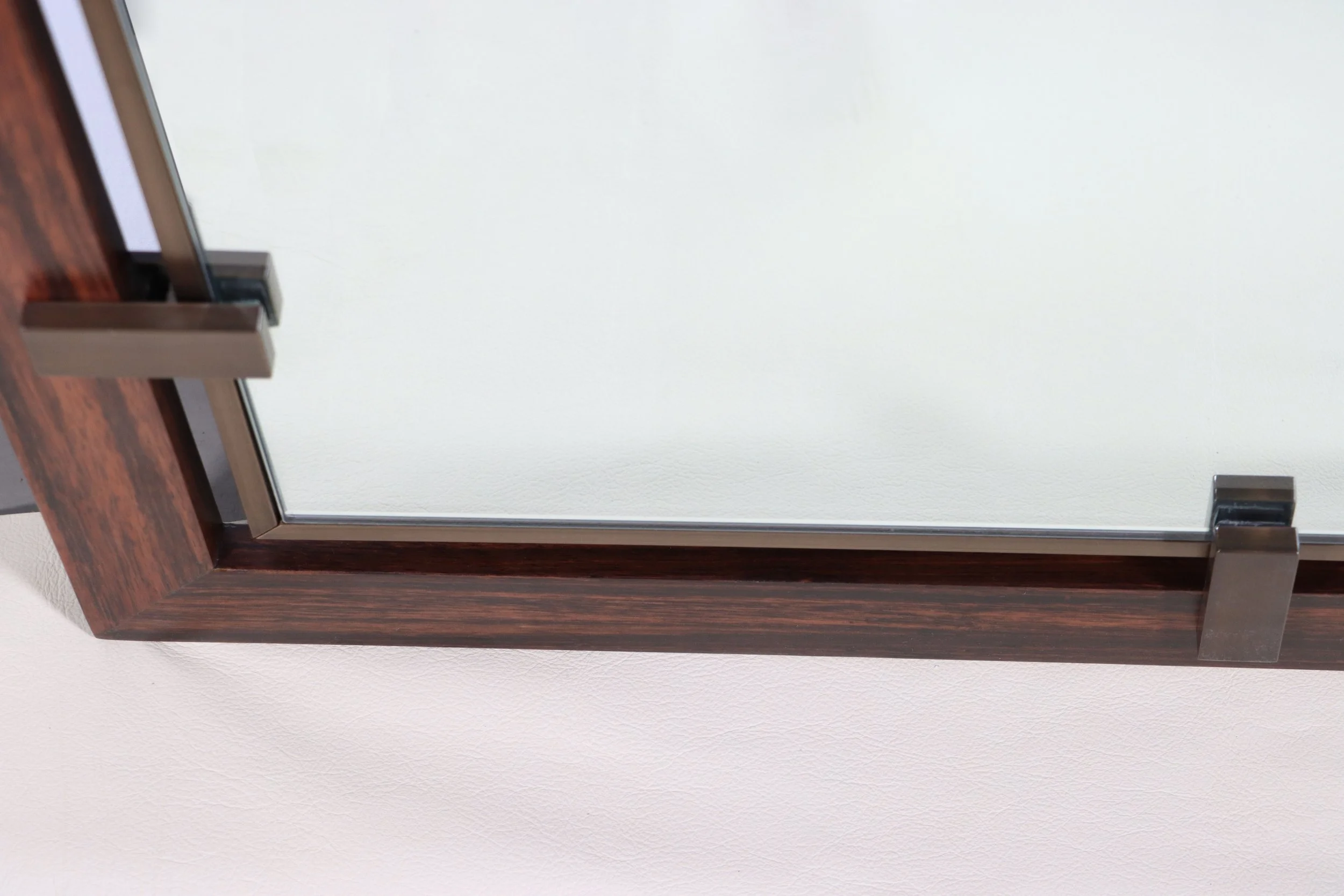 06 Macassar Ebony and Bronze Hanging Mirror by Costantini.JPG