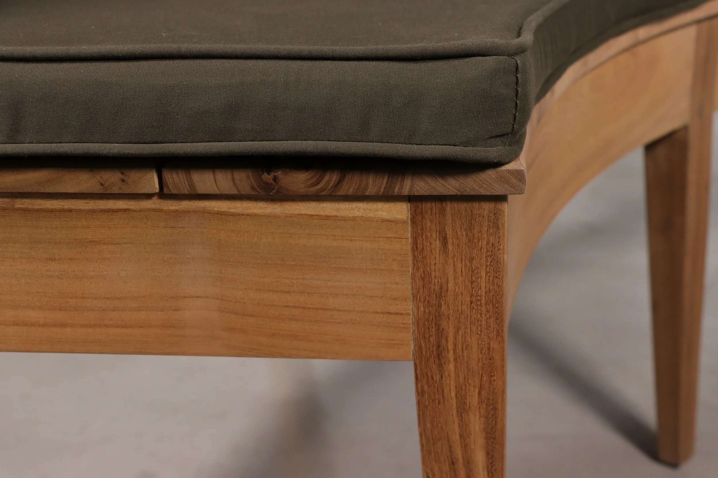 Customizable Outdoor Teak Curved Bruno Dining Bench from Costantini 08.JPG