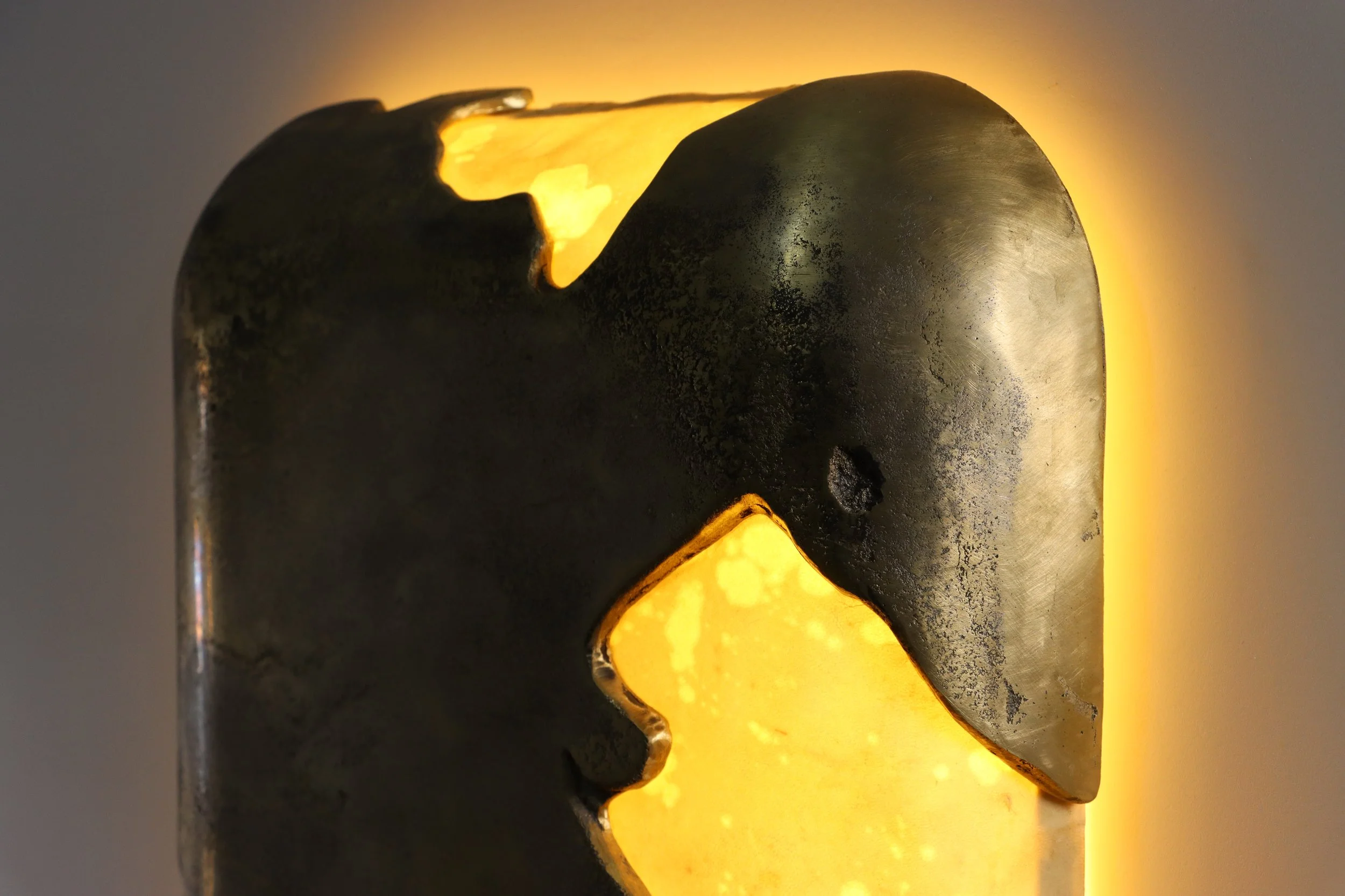 17_WCS 2106 Cast Bronze and Goatskin Light Object.JPG