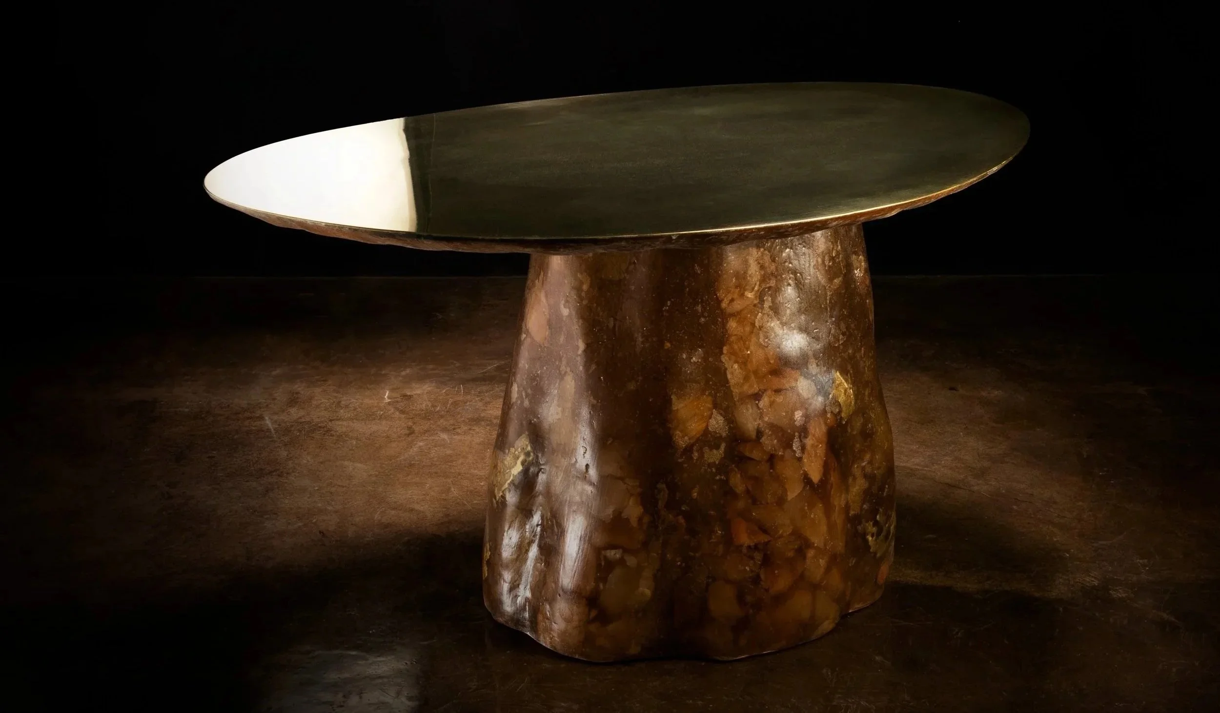 Tavola 25 Onyx Bronze and Fiberglass Table by Costantini 00.jpg