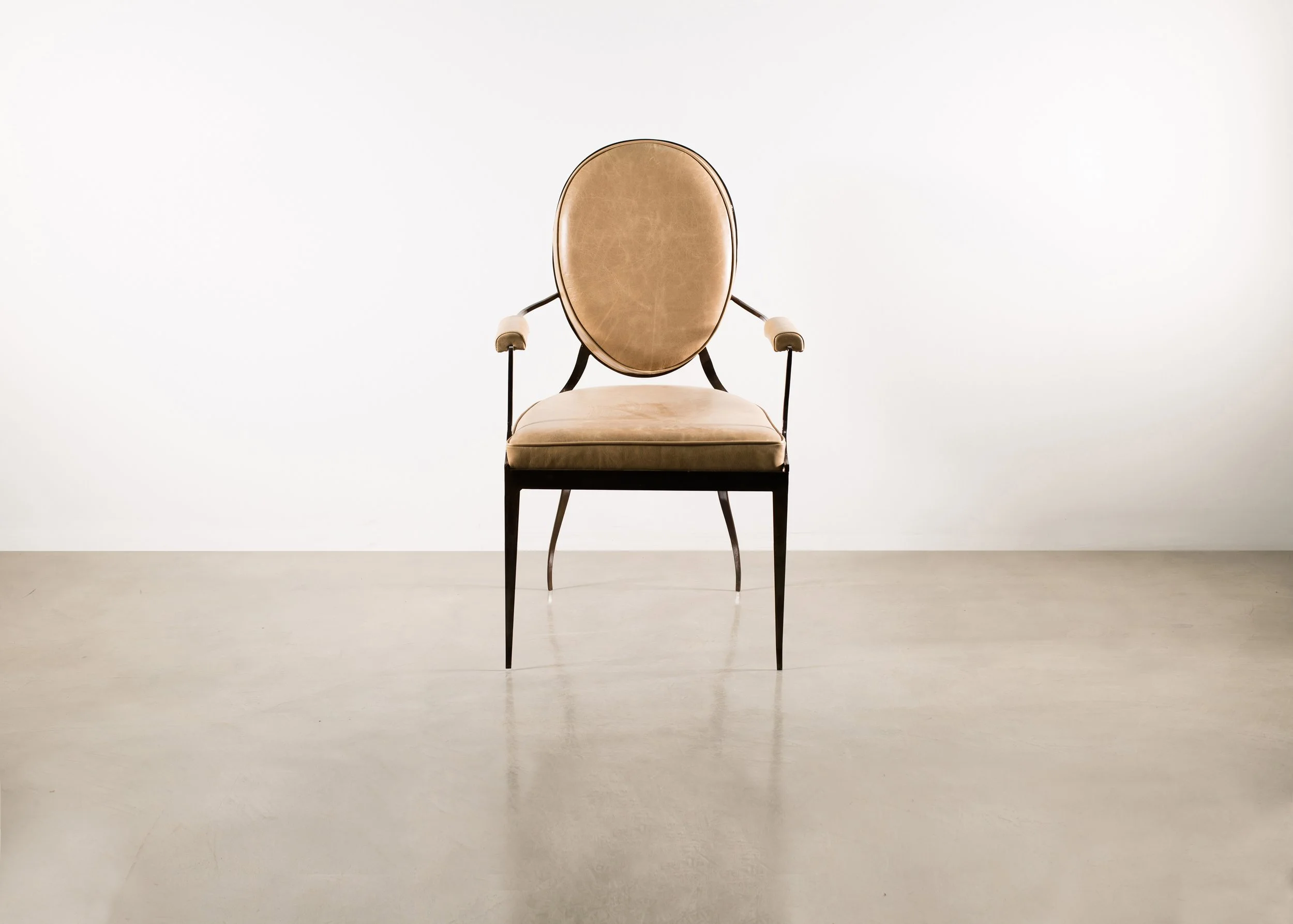 Andre Hand Forged Iron Chair in Style of Andre Arbus by Costantini 02.jpg