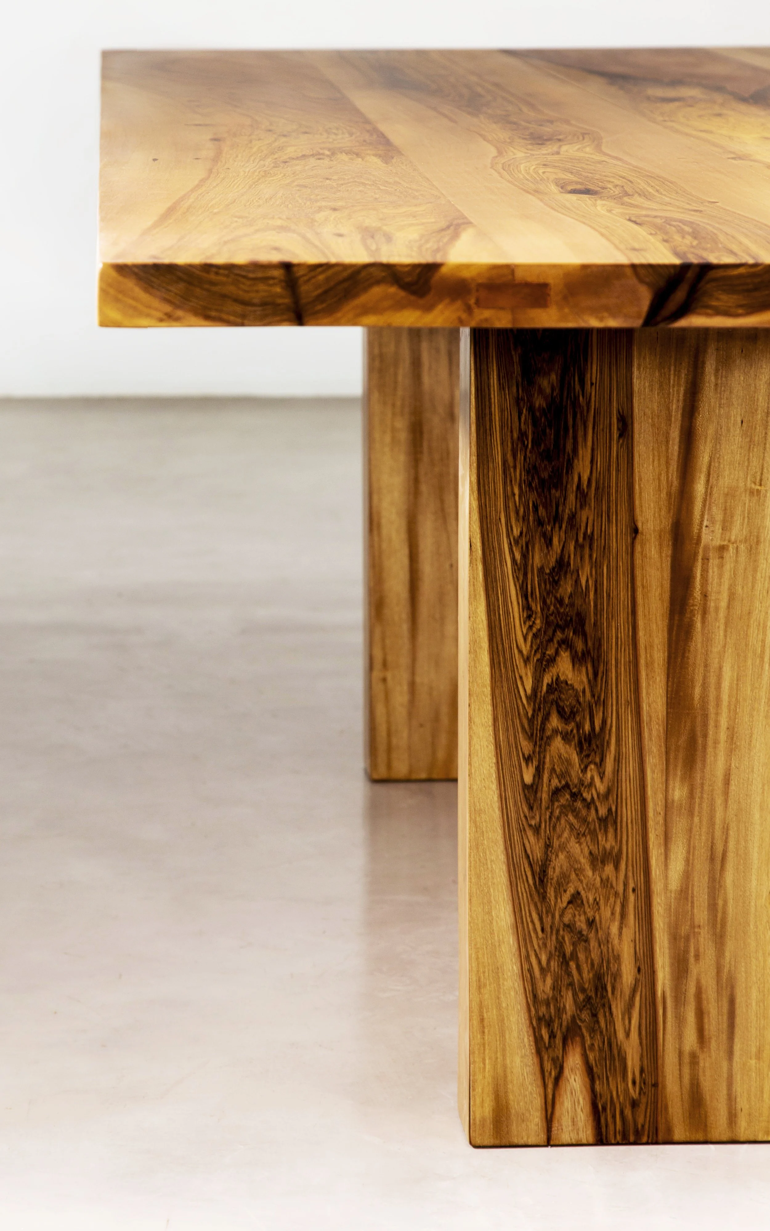 Andre Table Solid Exotic Wood Twin Pedestal Dining Table by Costantini 07.jpg