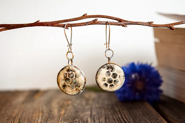 Honeycomb earrings