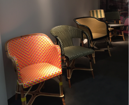 Rattan chairs by Drucker
