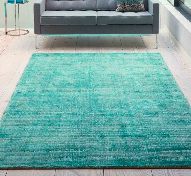 Oceans OCE04 Turquoise Rug 100% wool from £119, from Modern Rugs , who have a huge choice of eco rugs and a large variety of colours.