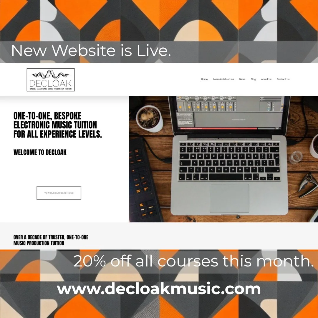 New website is live!
Been working on this in the background for a while &mdash; smoother, clearer, and fully focused on online one-to-one lessons.

Whether you&rsquo;re starting from scratch or levelling up your sound, Decloak&rsquo;s now got a prope