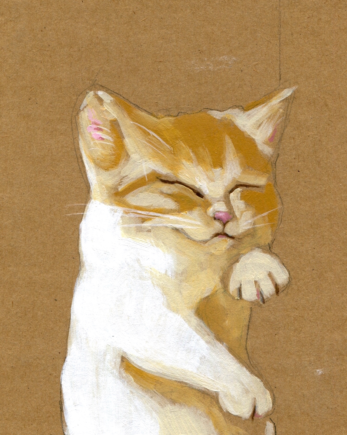 Kitten Sleeps Through it All