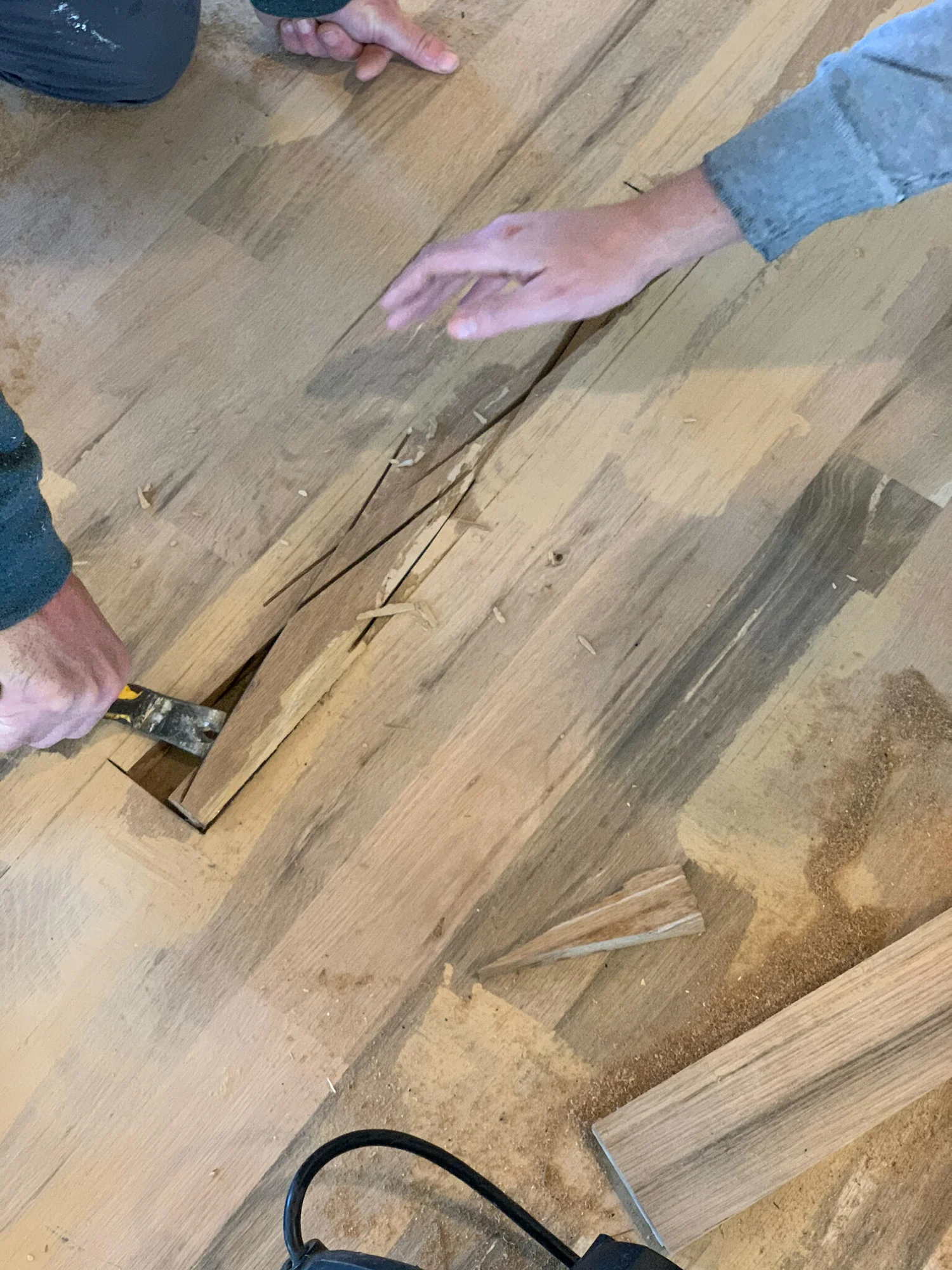 refinishing our white oak floors — The Hardwood Co.