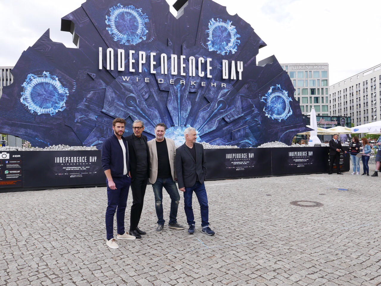  Roland, Liam, Jeff, and Harald pose in Berlin, Germany 