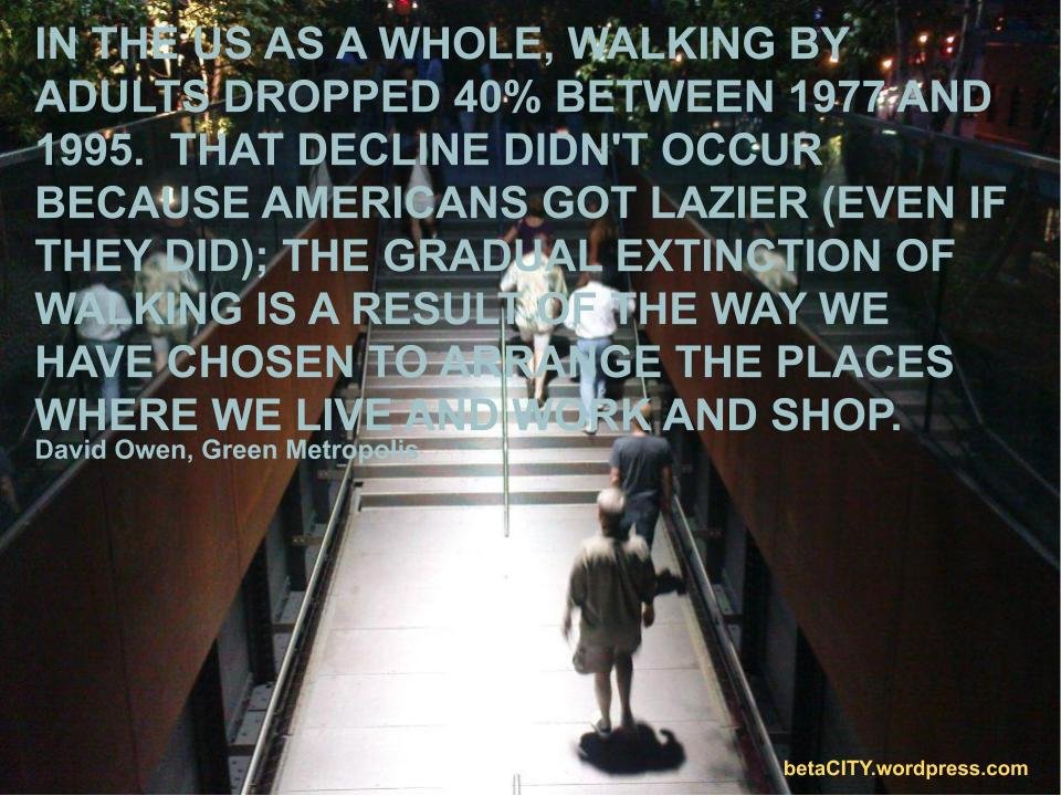 the extinction of walking