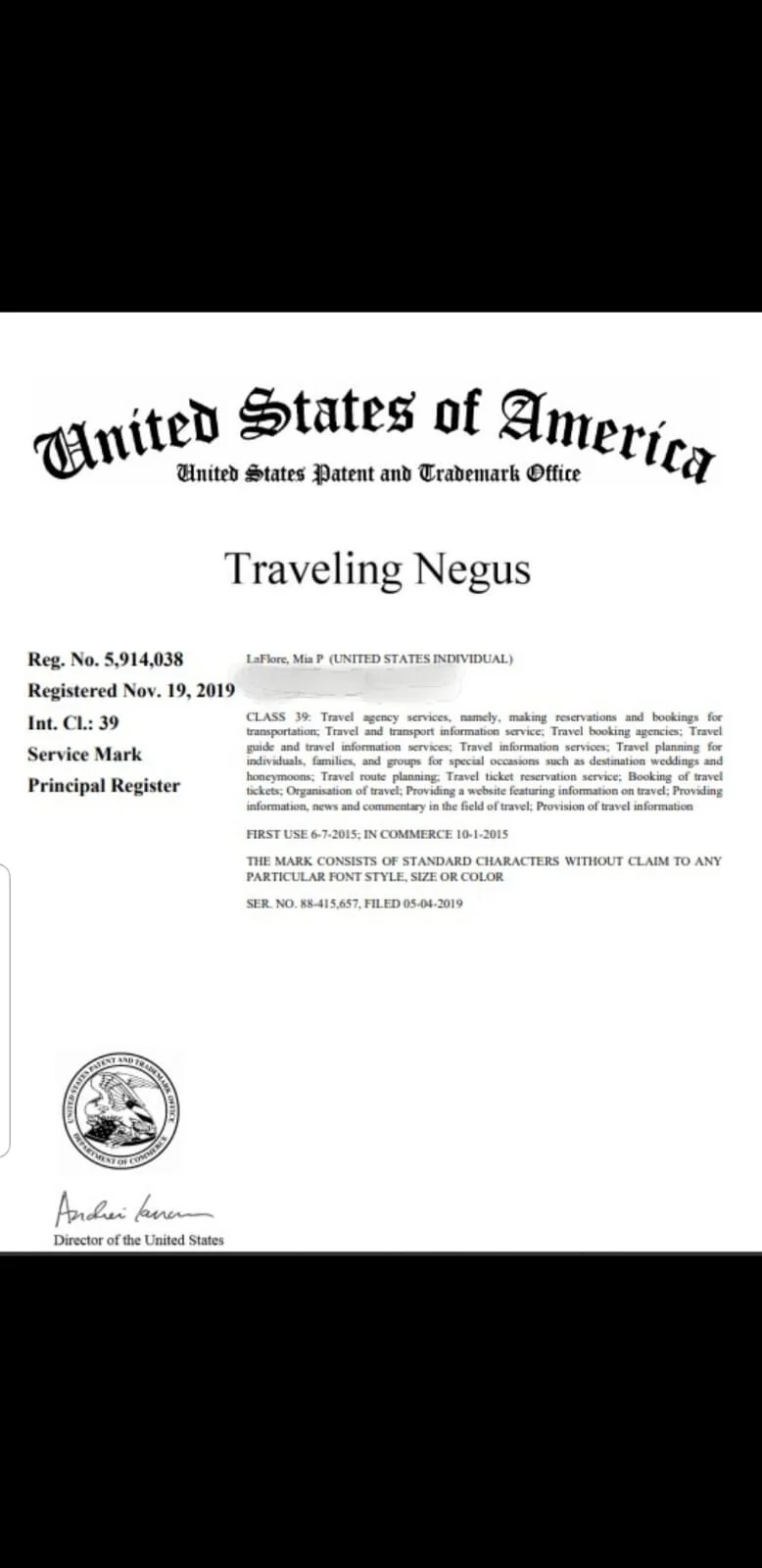 33. After registering hundreds of trademarks for others, I got my very first one for myself