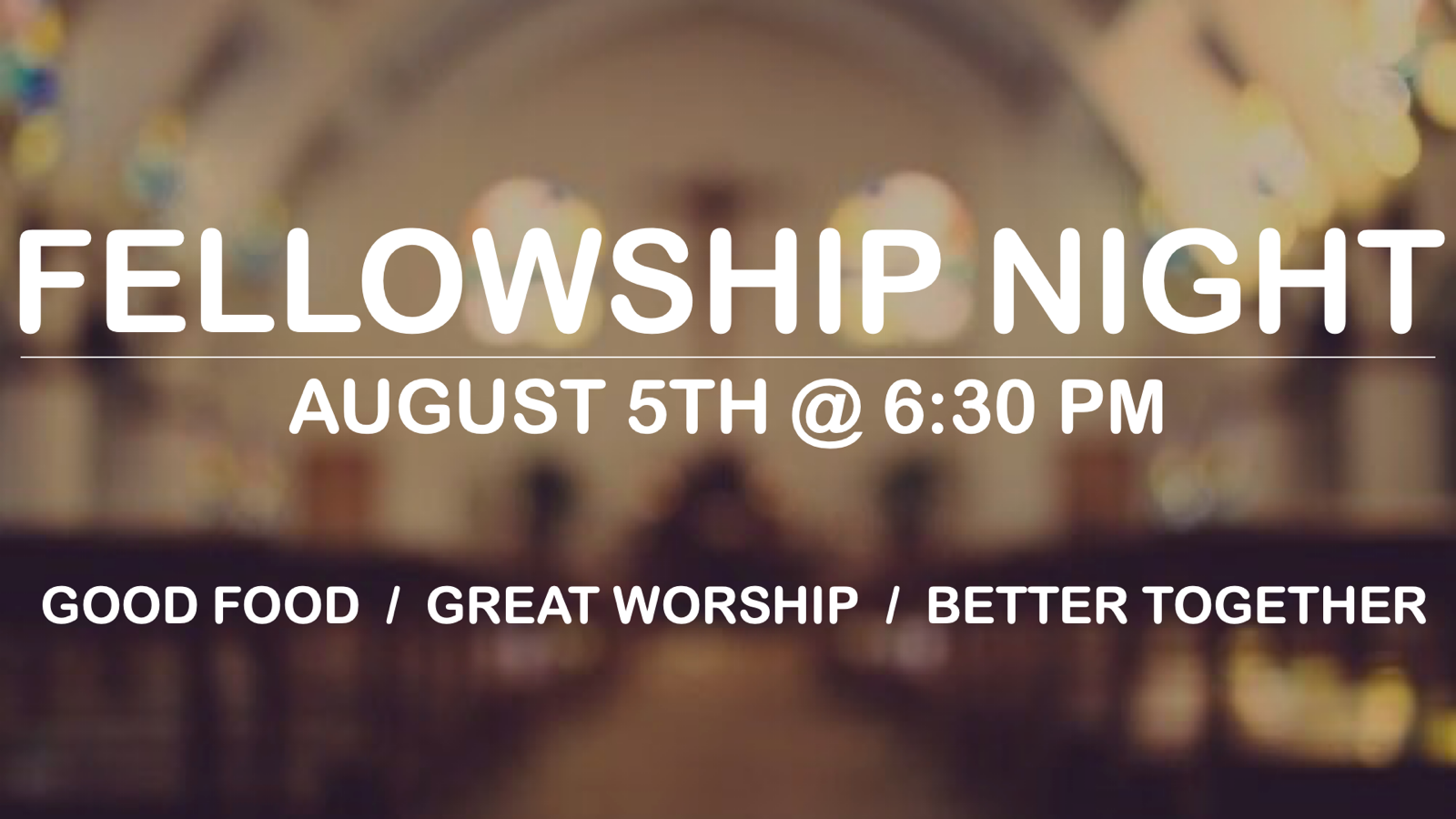 Fellowship Night