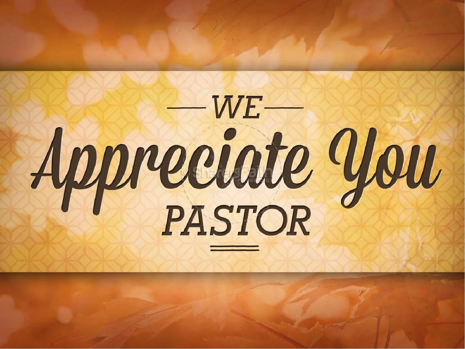 Pastor Appreciation Luncheon