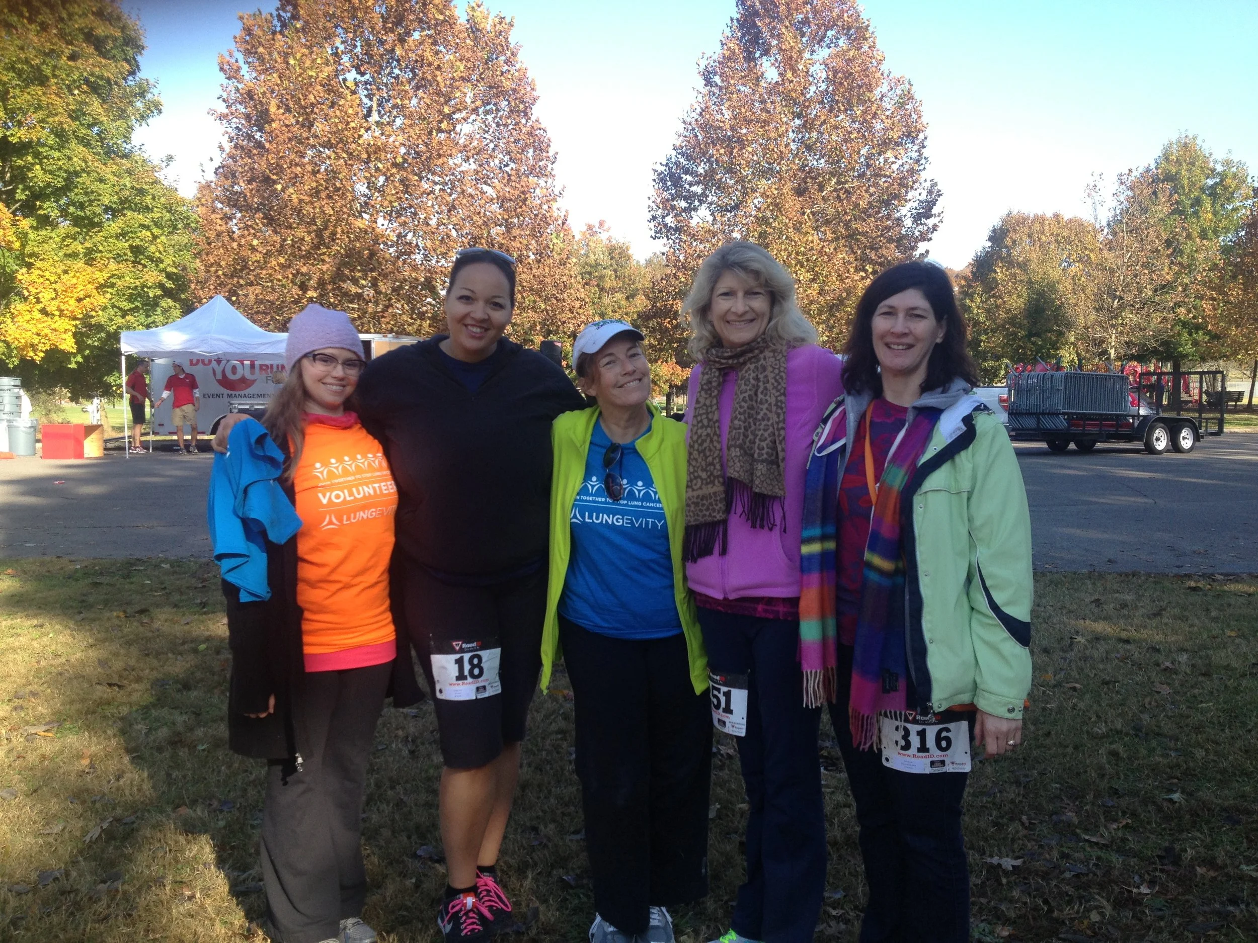 Just a few of the ladies I am so lucky to have as supportive friends! We got together despite the many miles between us for friendship and a good cause! 