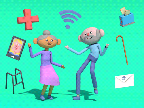 The Octogenarians Who Love Amazon’s Alexa Illustration by Jack Sachs