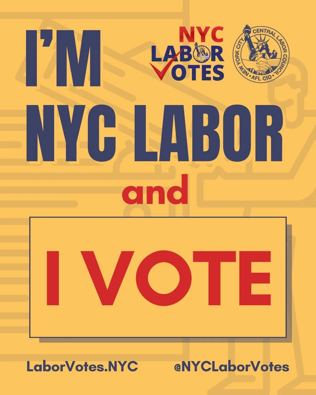 👉 Today is the day. Polls are open from 6AM-9PM.

🔗 https://findmypollsite.vote.nyc/

👊 Get out there and make your voice heard, NYC! #NYCLaborVotes