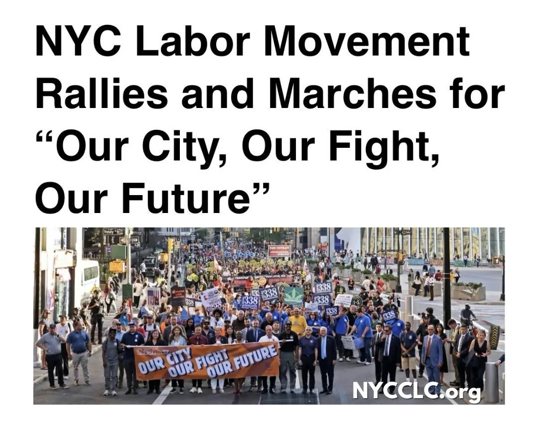 Thousands of union members from across New York City came together in Lower Manhattan on September 8 for the New York City Central Labor Council, AFL-CIO&rsquo;s 2026 Labor Day Rally and March, centered on the theme &ldquo;Our City, Our Fight, Our Fu