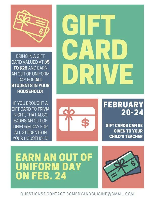 Gift Card Drive - Feb. 20 - 24