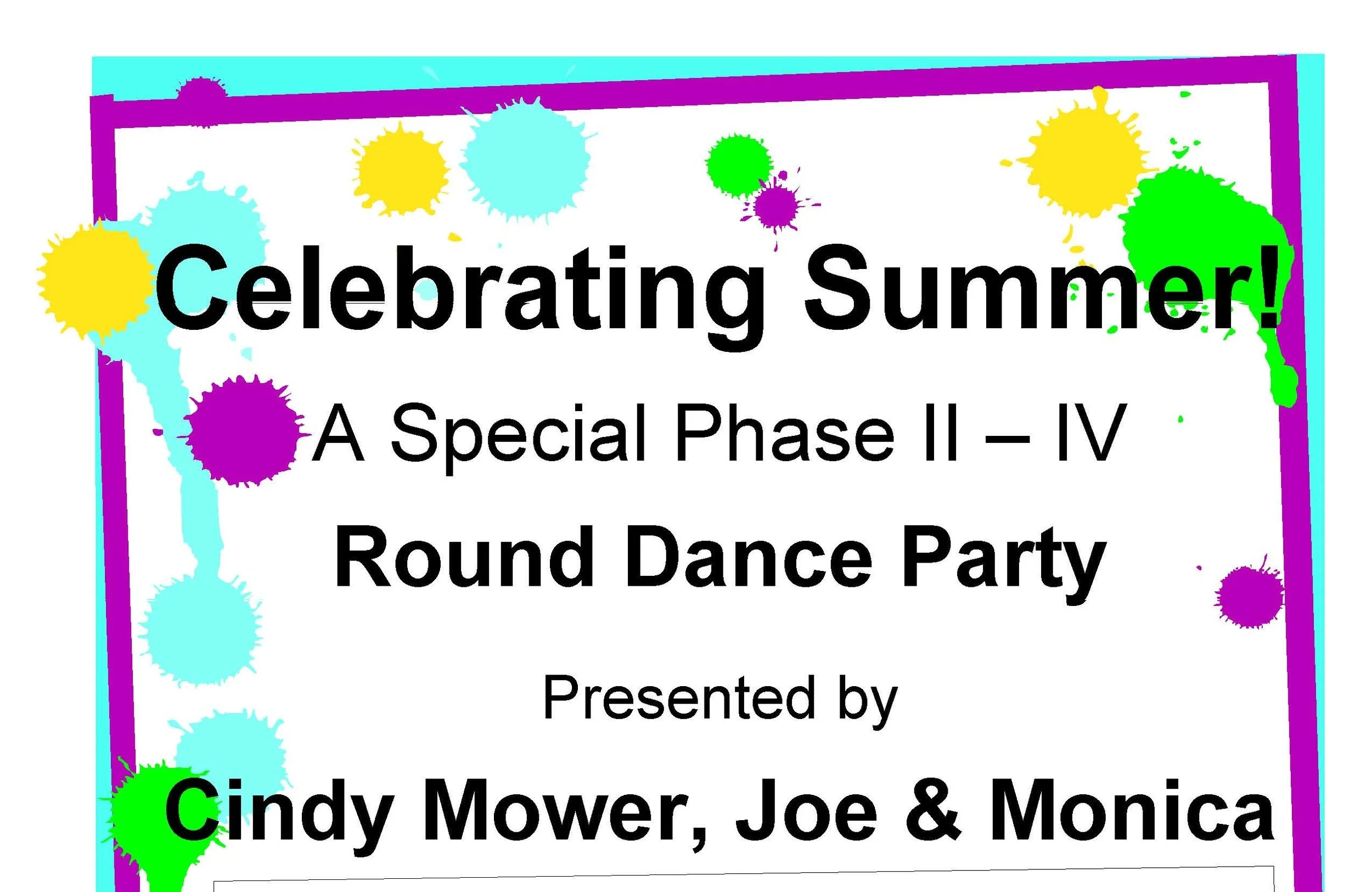 Celebrating Summer Phase II-IV Round Dance Party
