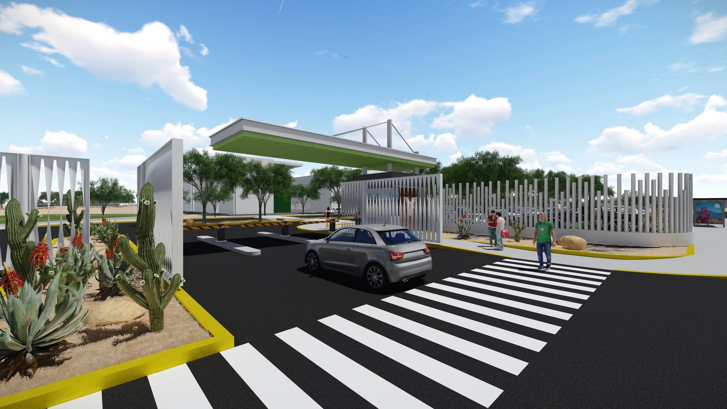 Diseño de acceso al campus