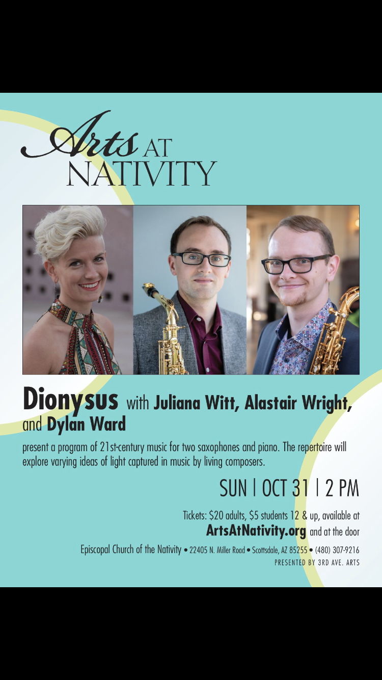 Dionysus at Arts at Nativity Concert Series 