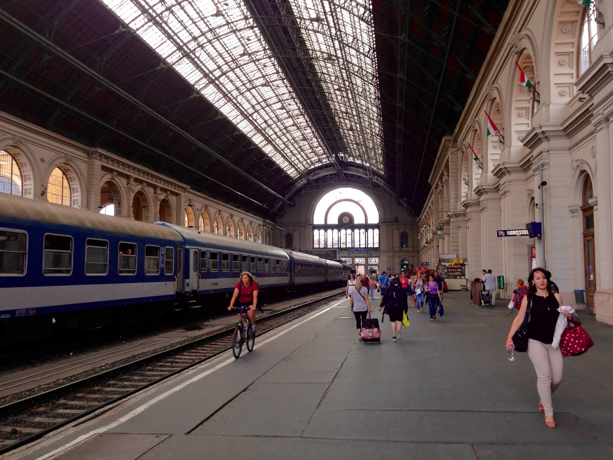 Budapest Keleti Railway Station.