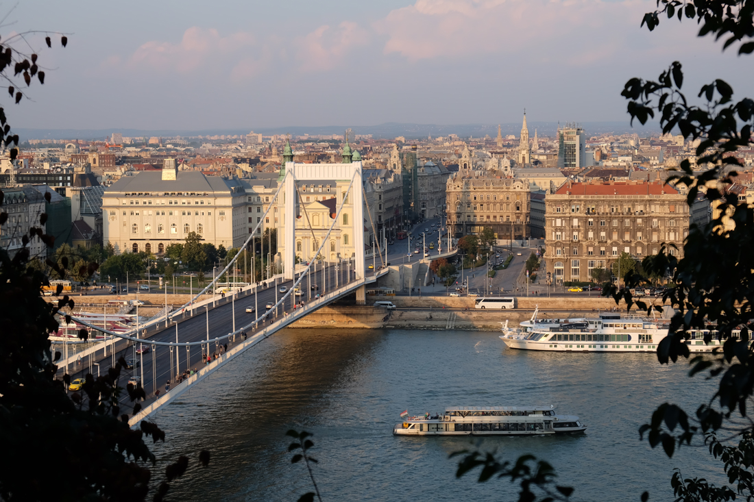 Elisabeth Bridge is one of Budapest’s newest and a joy to cycle or walk across.