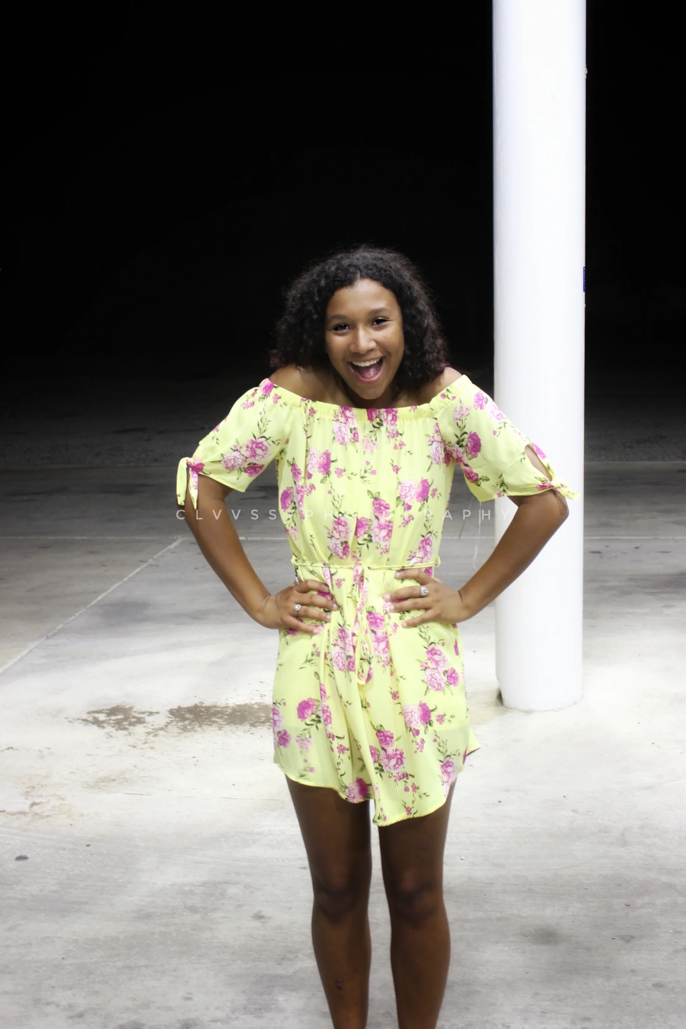 Her Happy Place So tonight she called me up after her fun at the Quinceanera and said would you like to shoot. For a minute i thought maybe she was joking’ but then it dawned on me that she was wearing this really cute outfit and wanted some photos done. This was around 9ish or so this evening. I was almost unprepaired for a PhotoShoot at the time. But since i wasn’t really sleepy i told her yes i would.